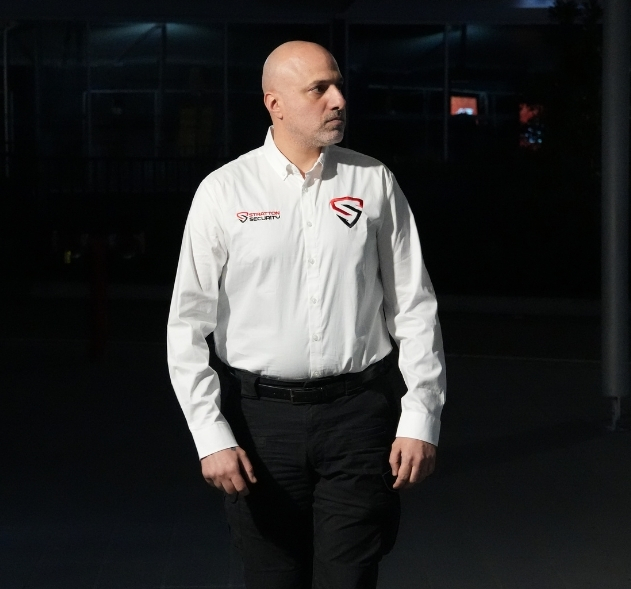 Stratton Security officer in branded uniform